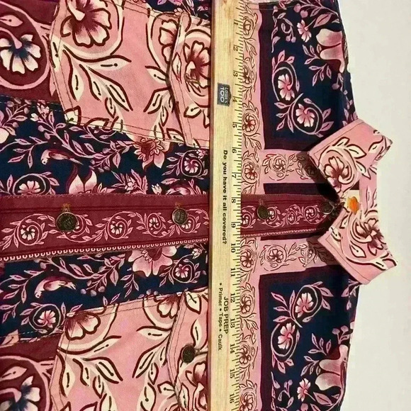 Farm Rio Vest - Floral Tapestry Pink XS - Picture 7 of 16
